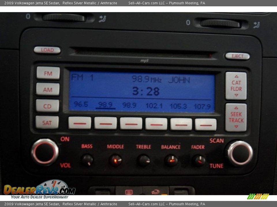 2009 Volkswagen Jetta SE Sedan Reflex Silver Metallic / Anthracite Photo #36