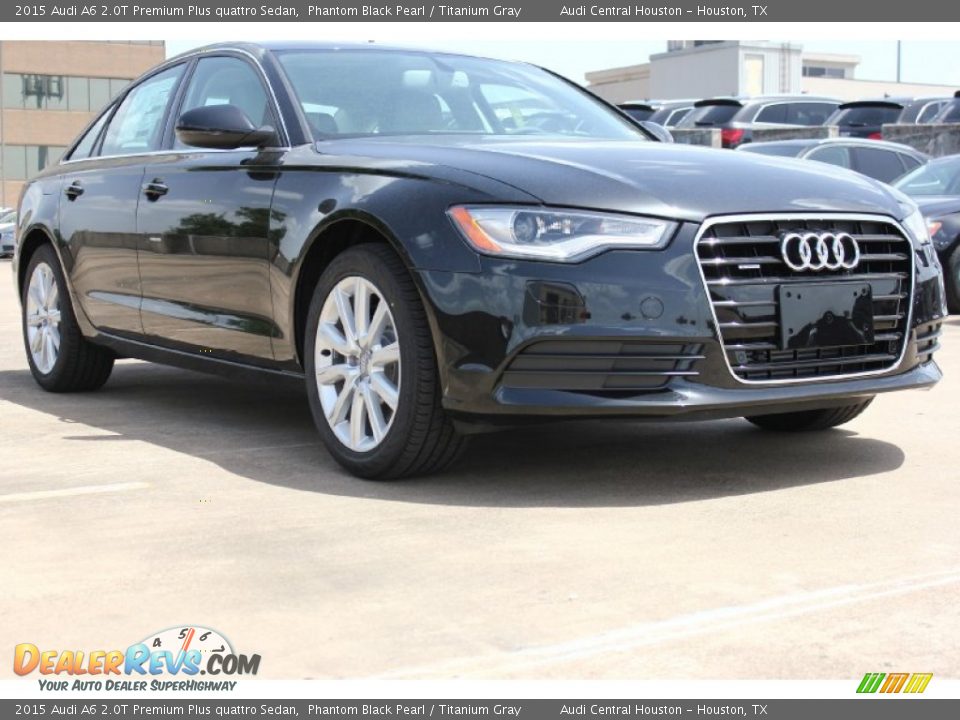 2015 Audi A6 2.0T Premium Plus quattro Sedan Phantom Black Pearl / Titanium Gray Photo #1