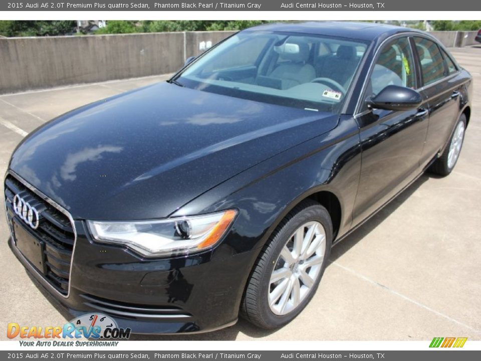 2015 Audi A6 2.0T Premium Plus quattro Sedan Phantom Black Pearl / Titanium Gray Photo #3