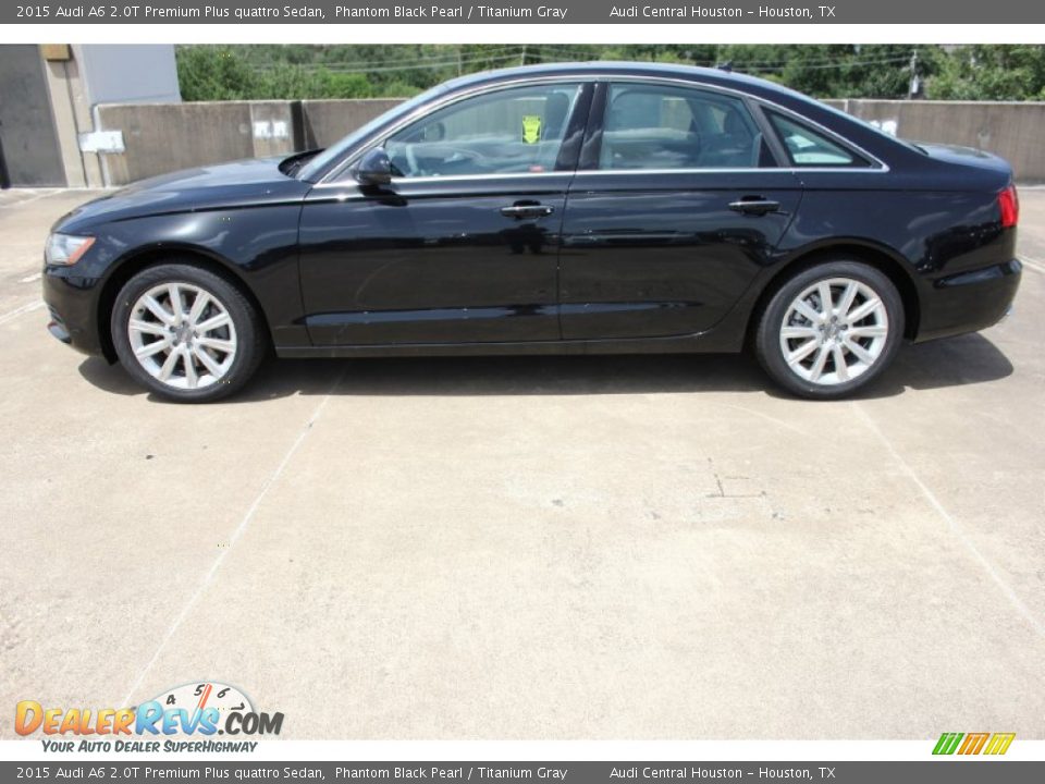 2015 Audi A6 2.0T Premium Plus quattro Sedan Phantom Black Pearl / Titanium Gray Photo #5