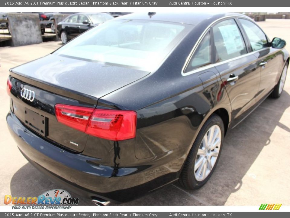 2015 Audi A6 2.0T Premium Plus quattro Sedan Phantom Black Pearl / Titanium Gray Photo #8