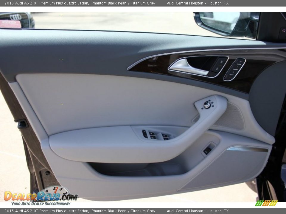 2015 Audi A6 2.0T Premium Plus quattro Sedan Phantom Black Pearl / Titanium Gray Photo #9