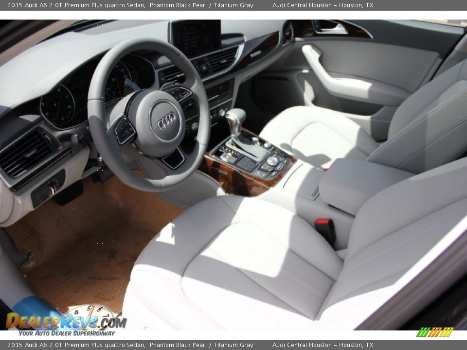 2015 Audi A6 2.0T Premium Plus quattro Sedan Phantom Black Pearl / Titanium Gray Photo #10