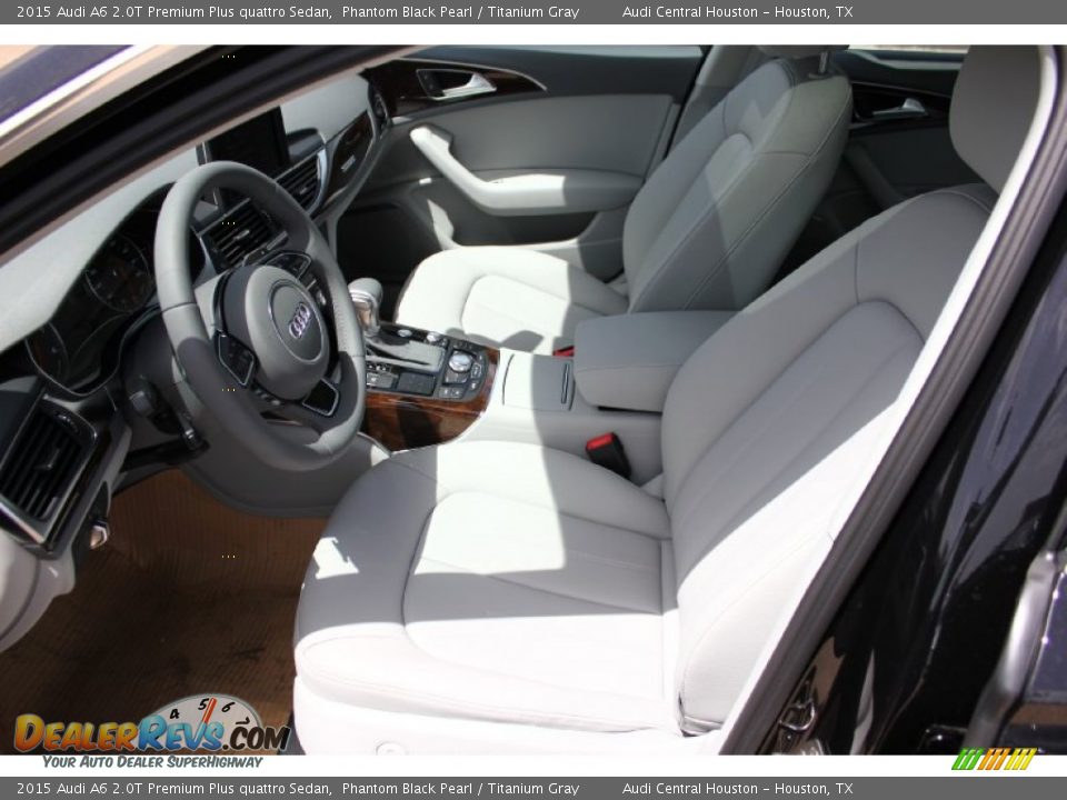2015 Audi A6 2.0T Premium Plus quattro Sedan Phantom Black Pearl / Titanium Gray Photo #11