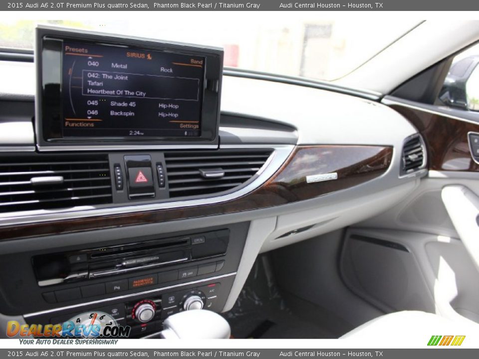 2015 Audi A6 2.0T Premium Plus quattro Sedan Phantom Black Pearl / Titanium Gray Photo #12