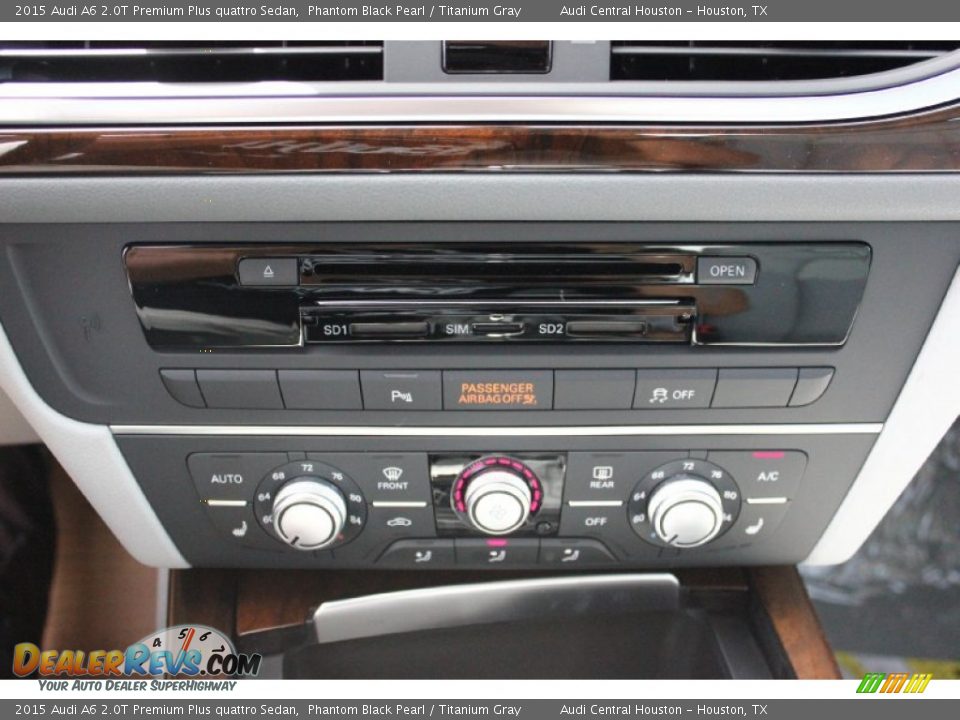 2015 Audi A6 2.0T Premium Plus quattro Sedan Phantom Black Pearl / Titanium Gray Photo #14