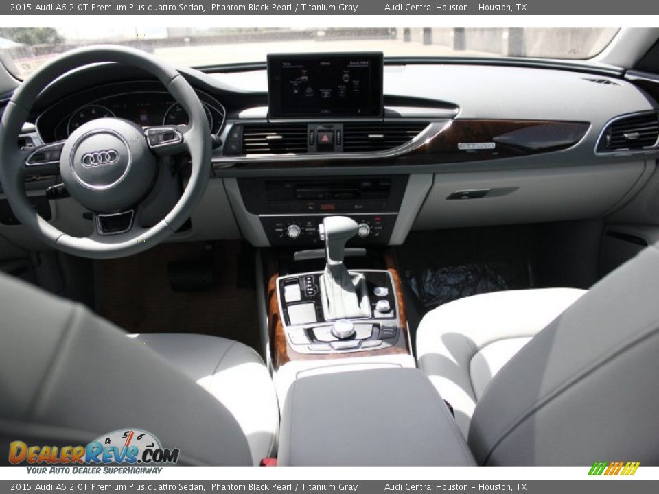 2015 Audi A6 2.0T Premium Plus quattro Sedan Phantom Black Pearl / Titanium Gray Photo #27