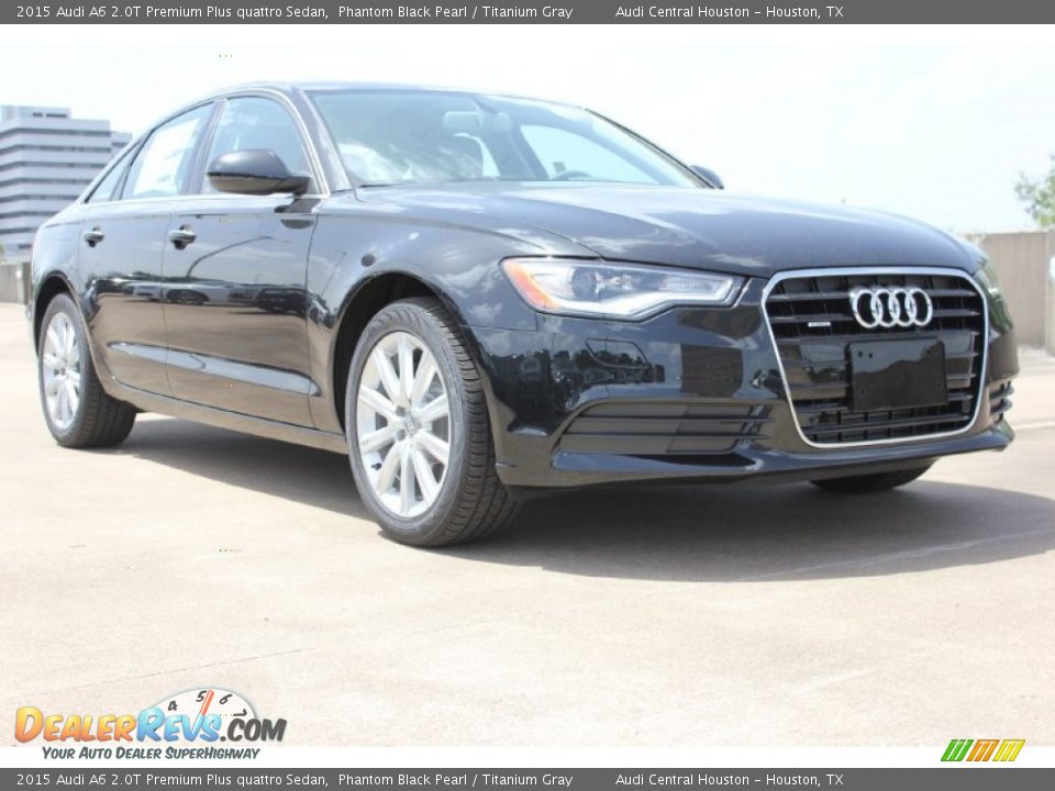 2015 Audi A6 2.0T Premium Plus quattro Sedan Phantom Black Pearl / Titanium Gray Photo #1