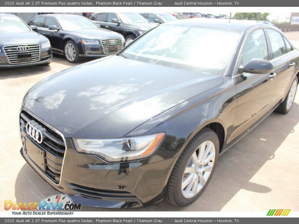 2015 Audi A6 2.0T Premium Plus quattro Sedan Phantom Black Pearl / Titanium Gray Photo #3