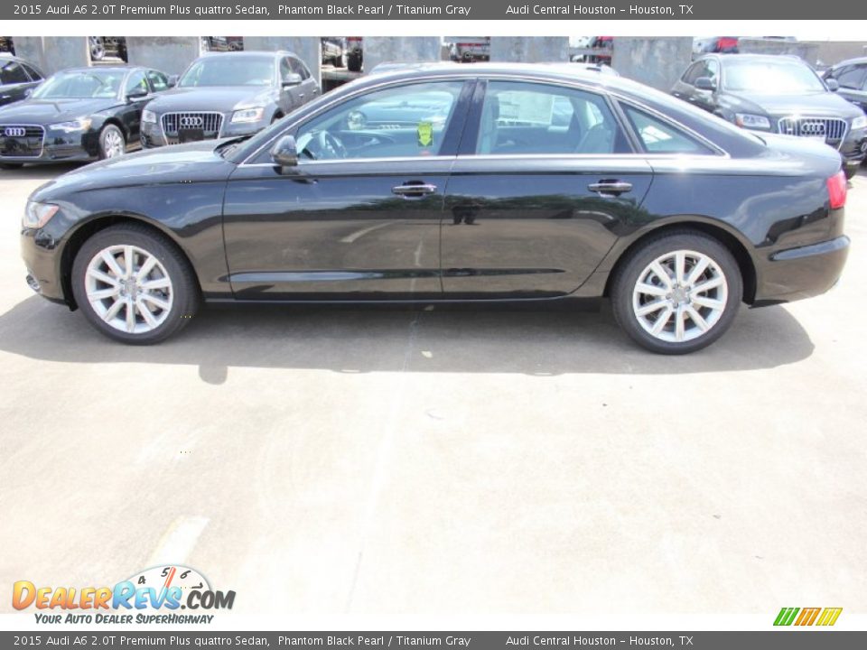 2015 Audi A6 2.0T Premium Plus quattro Sedan Phantom Black Pearl / Titanium Gray Photo #5
