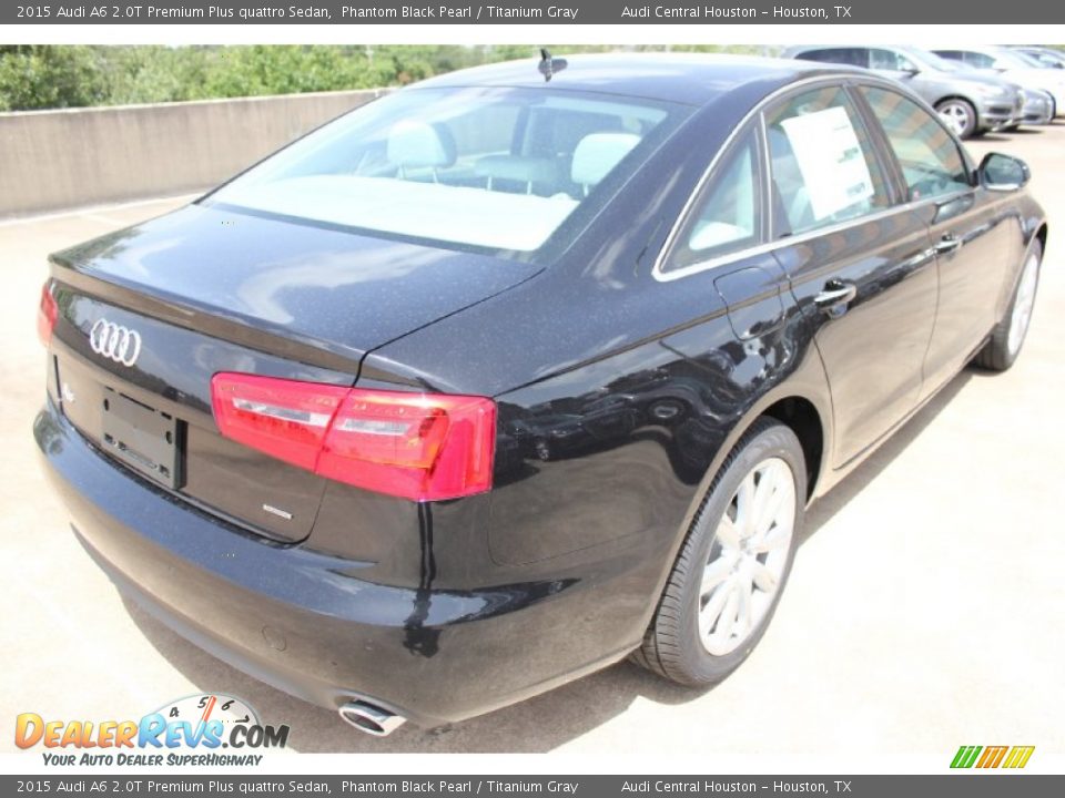 2015 Audi A6 2.0T Premium Plus quattro Sedan Phantom Black Pearl / Titanium Gray Photo #8
