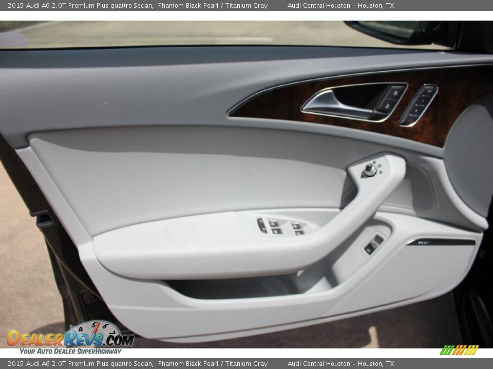 2015 Audi A6 2.0T Premium Plus quattro Sedan Phantom Black Pearl / Titanium Gray Photo #9