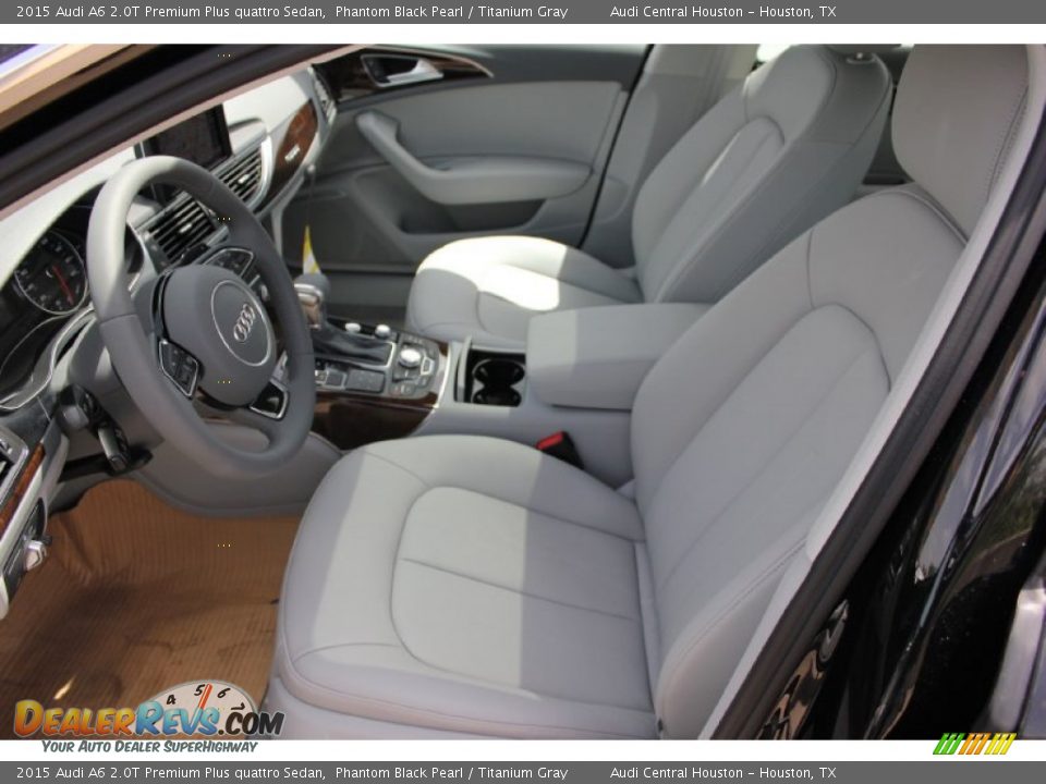 2015 Audi A6 2.0T Premium Plus quattro Sedan Phantom Black Pearl / Titanium Gray Photo #12