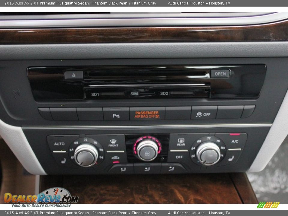 2015 Audi A6 2.0T Premium Plus quattro Sedan Phantom Black Pearl / Titanium Gray Photo #15