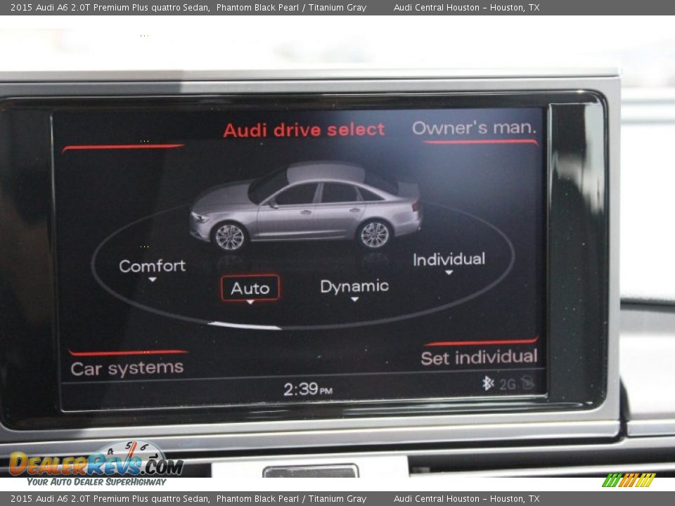 2015 Audi A6 2.0T Premium Plus quattro Sedan Phantom Black Pearl / Titanium Gray Photo #20