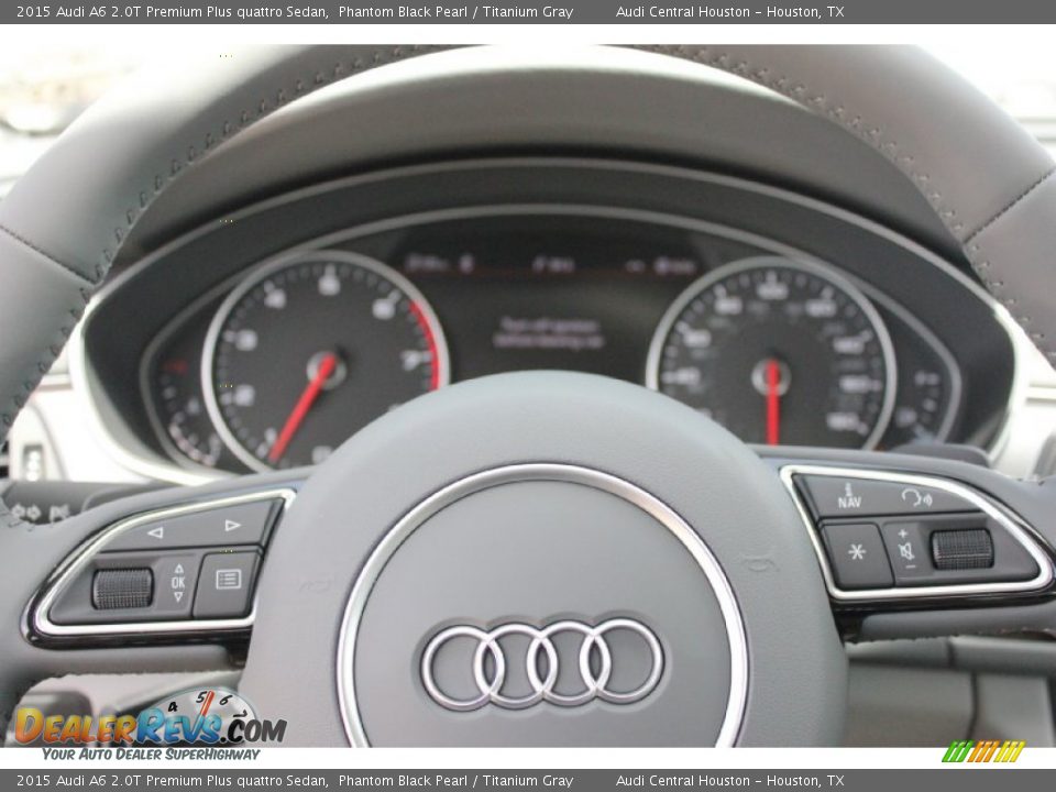 2015 Audi A6 2.0T Premium Plus quattro Sedan Phantom Black Pearl / Titanium Gray Photo #22
