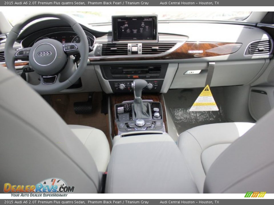 2015 Audi A6 2.0T Premium Plus quattro Sedan Phantom Black Pearl / Titanium Gray Photo #27