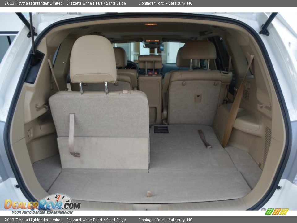 2013 Toyota Highlander Limited Blizzard White Pearl / Sand Beige Photo #12