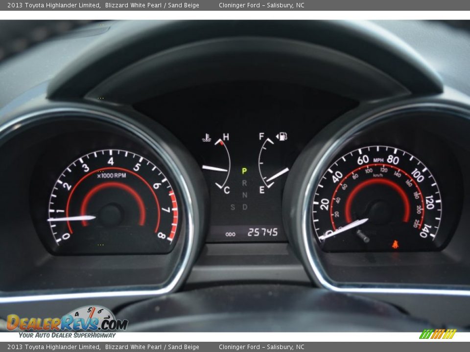 2013 Toyota Highlander Limited Blizzard White Pearl / Sand Beige Photo #30