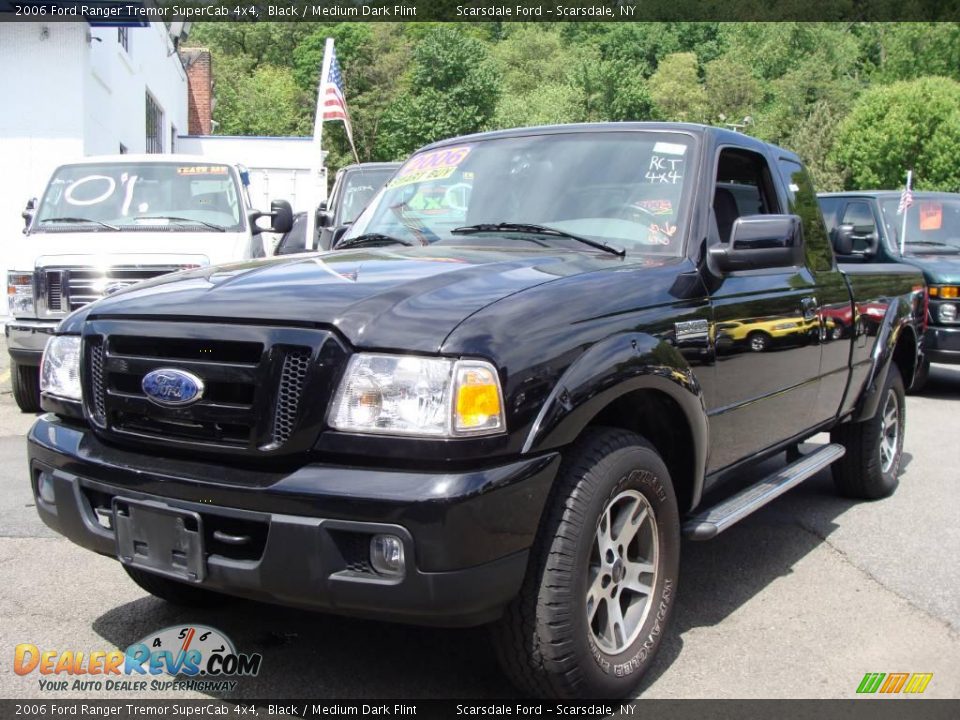2006 Ford Ranger Tremor SuperCab 4x4 Black / Medium Dark Flint Photo #1