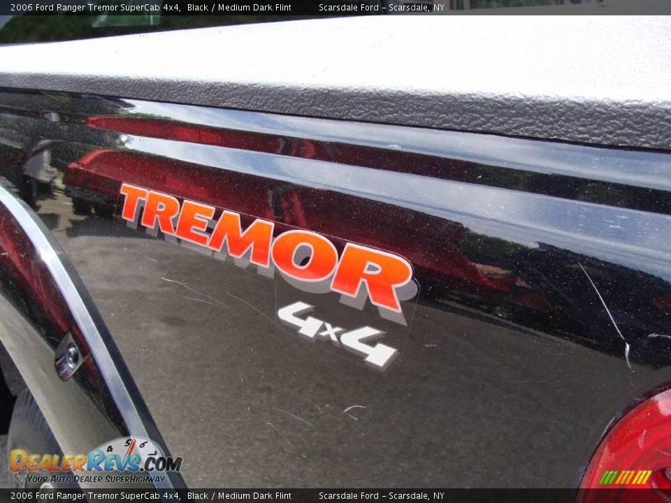 2006 Ford Ranger Tremor SuperCab 4x4 Black / Medium Dark Flint Photo #8