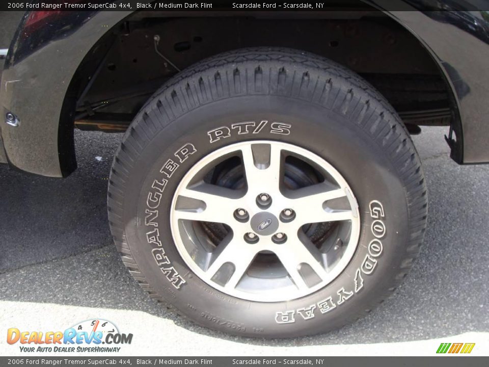 2006 Ford Ranger Tremor SuperCab 4x4 Black / Medium Dark Flint Photo #10