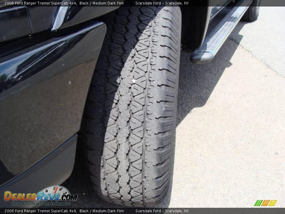 2006 Ford Ranger Tremor SuperCab 4x4 Black / Medium Dark Flint Photo #11