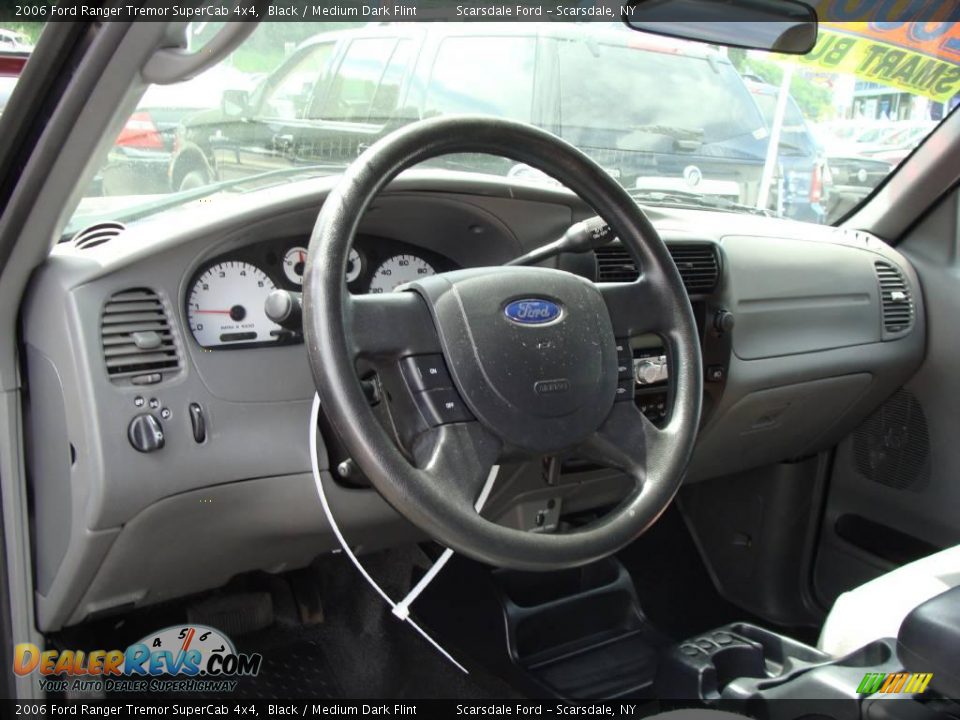2006 Ford Ranger Tremor SuperCab 4x4 Black / Medium Dark Flint Photo #16