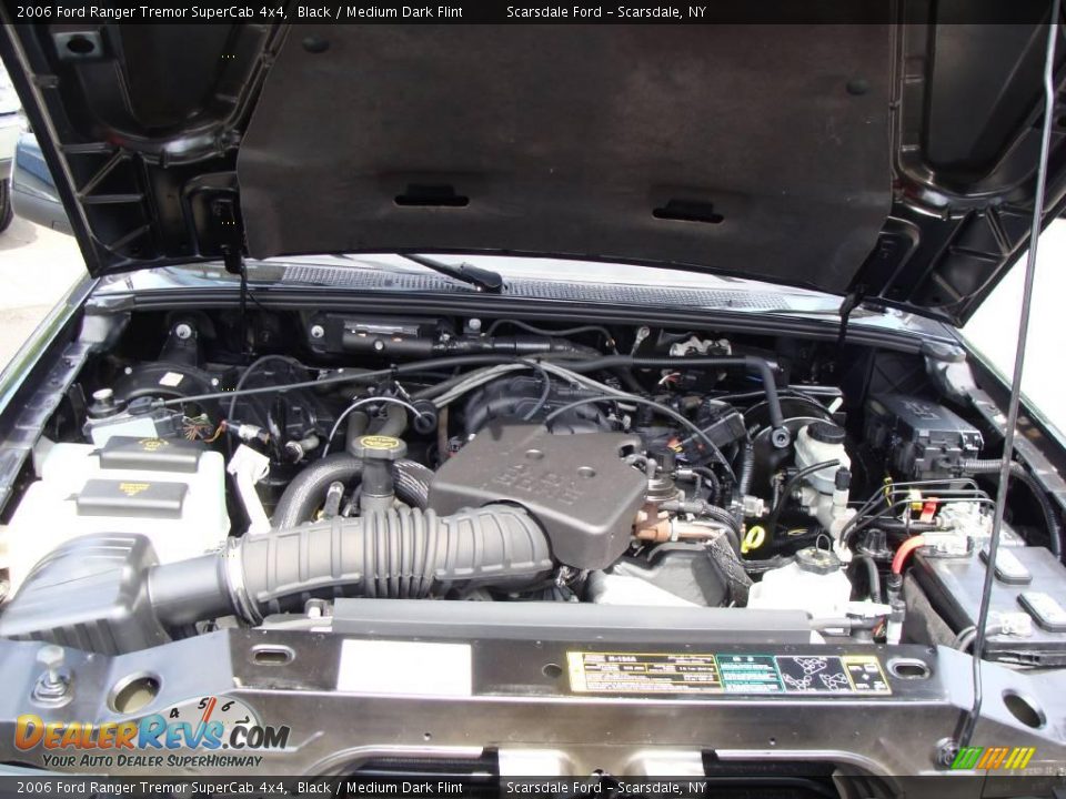 2006 Ford Ranger Tremor SuperCab 4x4 Black / Medium Dark Flint Photo #24