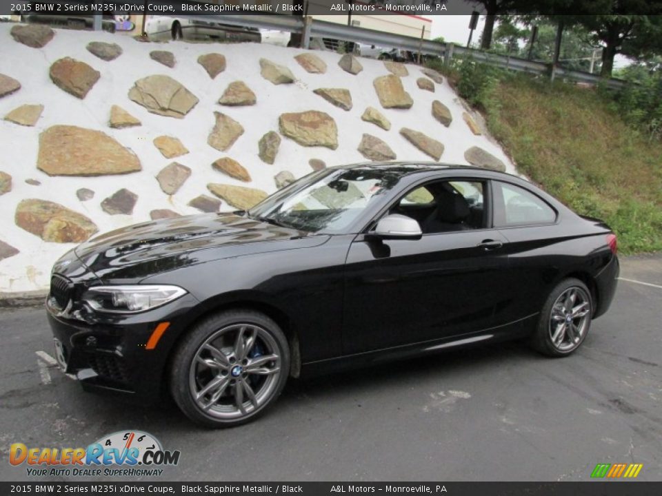 Black Sapphire Metallic 2015 BMW 2 Series M235i xDrive Coupe Photo #1