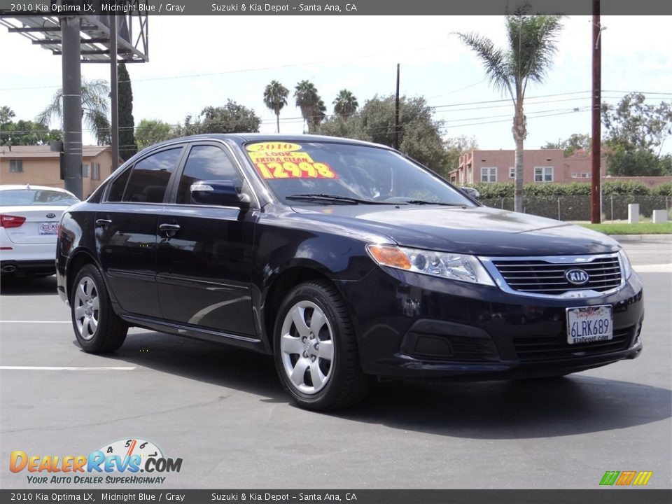 2010 Kia Optima LX Midnight Blue / Gray Photo #1