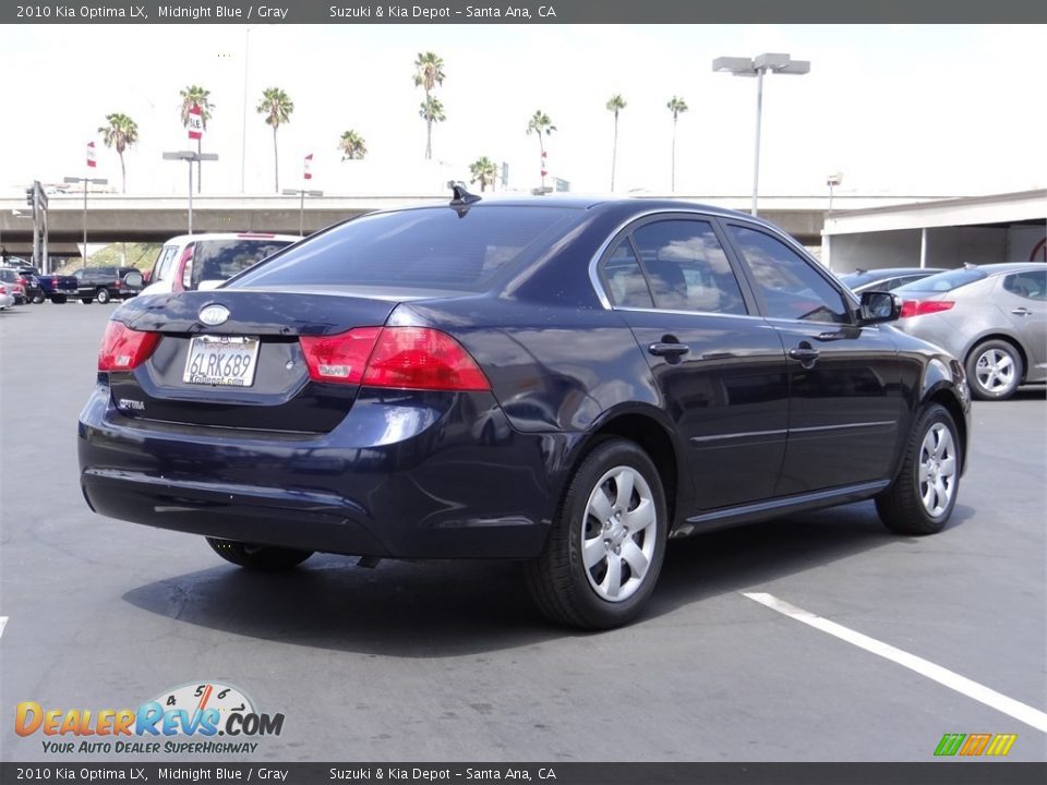 2010 Kia Optima LX Midnight Blue / Gray Photo #3