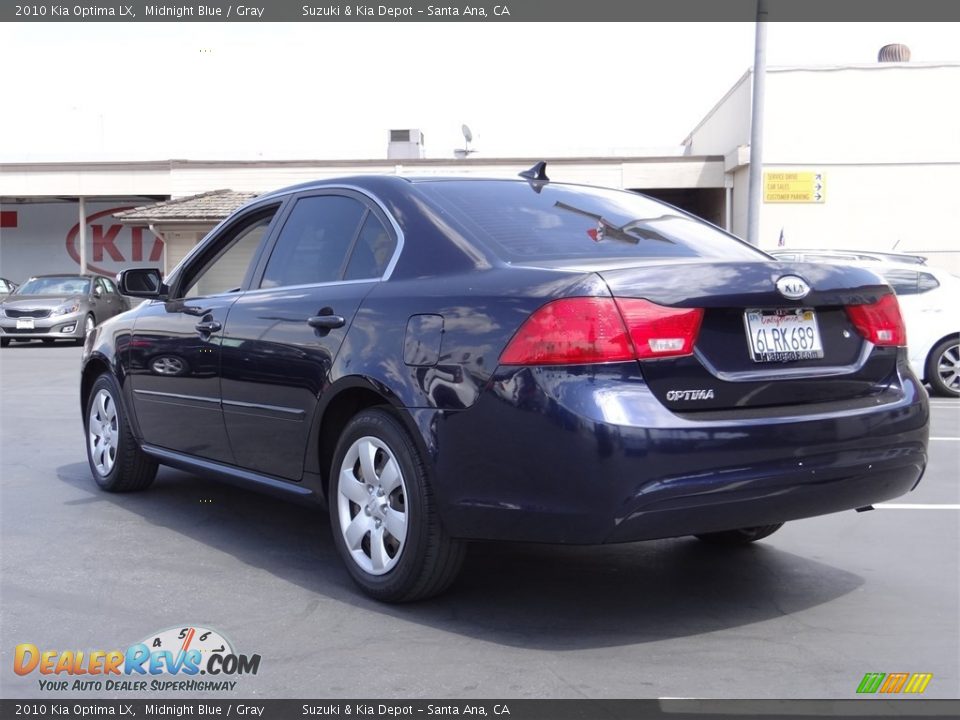 2010 Kia Optima LX Midnight Blue / Gray Photo #4