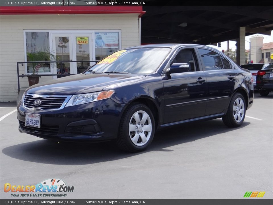 2010 Kia Optima LX Midnight Blue / Gray Photo #6