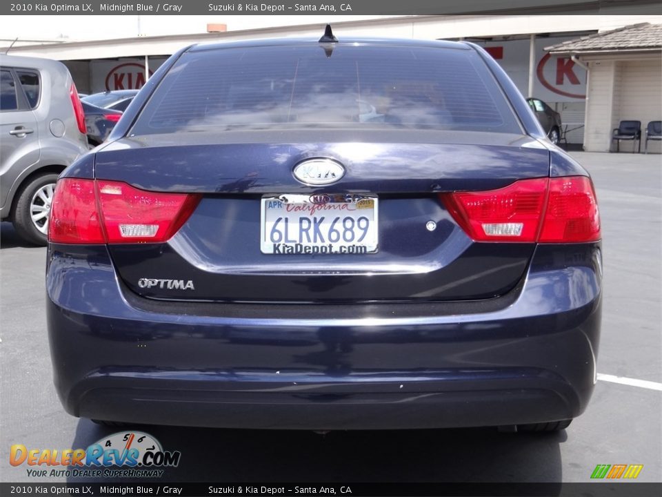 2010 Kia Optima LX Midnight Blue / Gray Photo #8