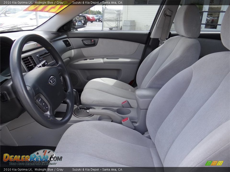 2010 Kia Optima LX Midnight Blue / Gray Photo #14