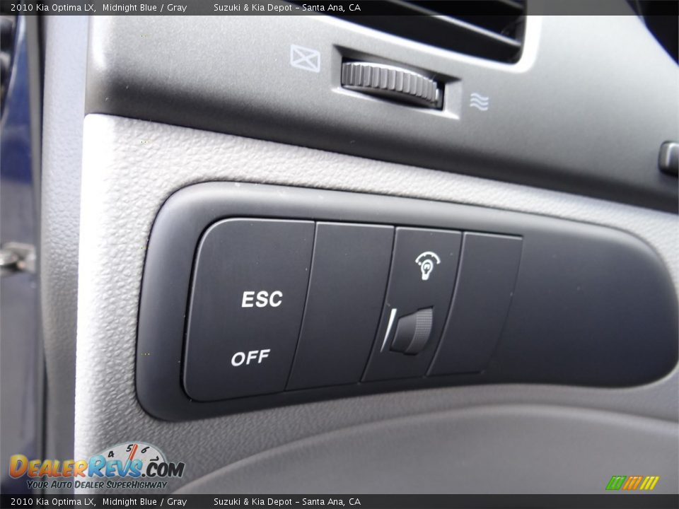2010 Kia Optima LX Midnight Blue / Gray Photo #18