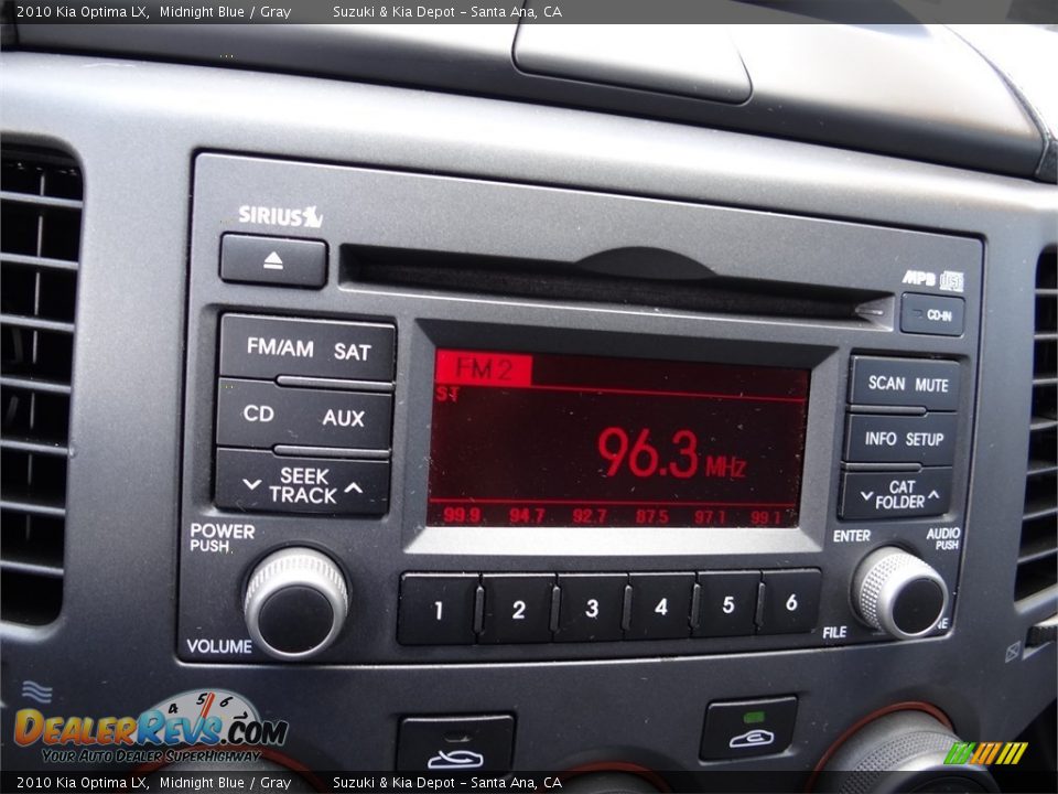 2010 Kia Optima LX Midnight Blue / Gray Photo #24