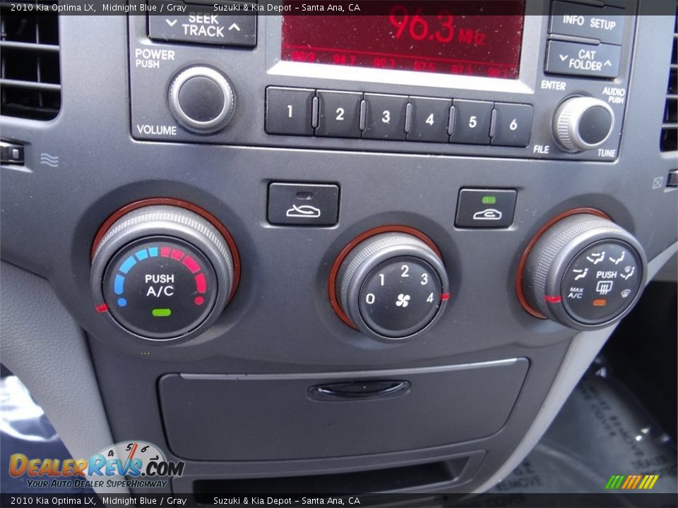 2010 Kia Optima LX Midnight Blue / Gray Photo #25