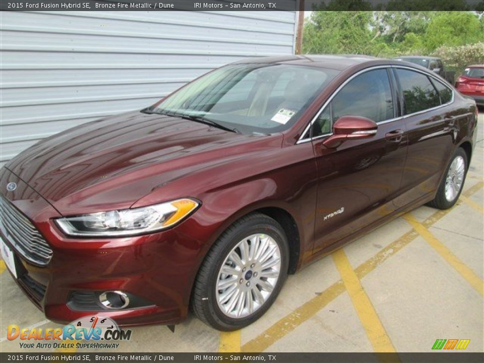 2015 Ford Fusion Hybrid SE Bronze Fire Metallic / Dune Photo #3