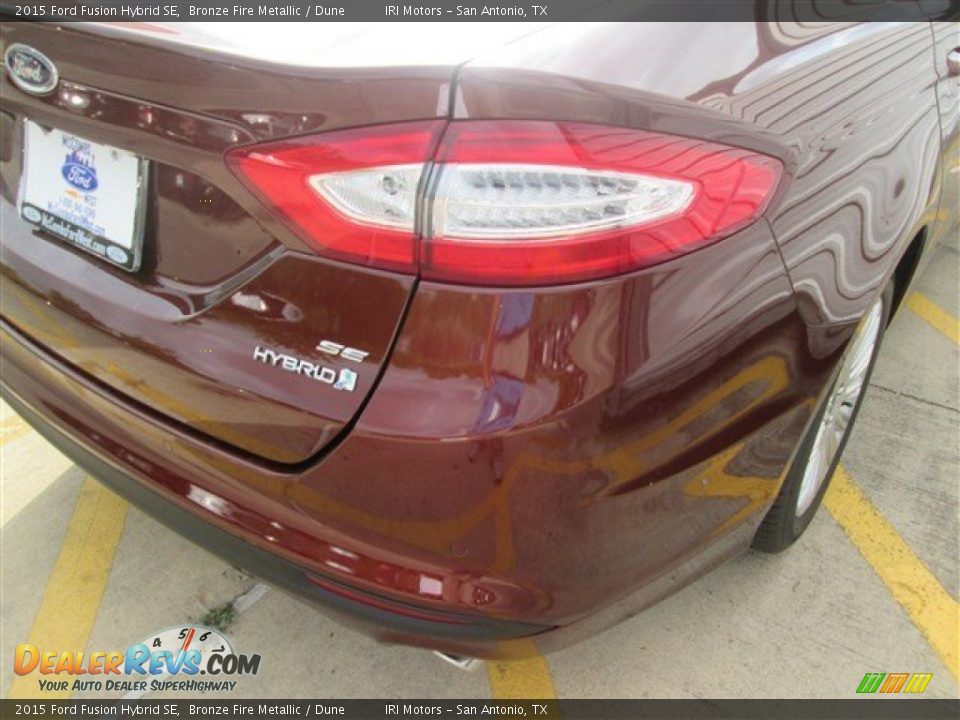 2015 Ford Fusion Hybrid SE Bronze Fire Metallic / Dune Photo #5