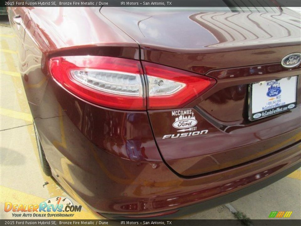 2015 Ford Fusion Hybrid SE Bronze Fire Metallic / Dune Photo #6