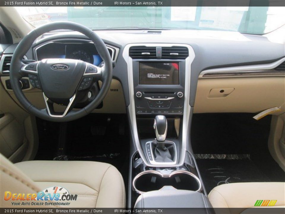 2015 Ford Fusion Hybrid SE Bronze Fire Metallic / Dune Photo #8
