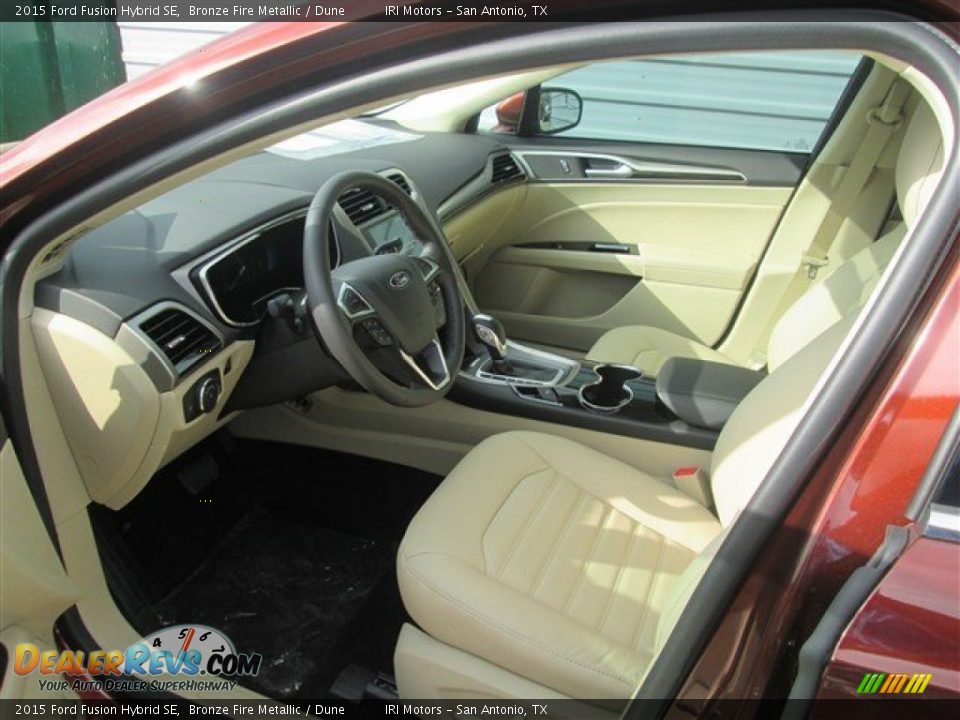 2015 Ford Fusion Hybrid SE Bronze Fire Metallic / Dune Photo #9