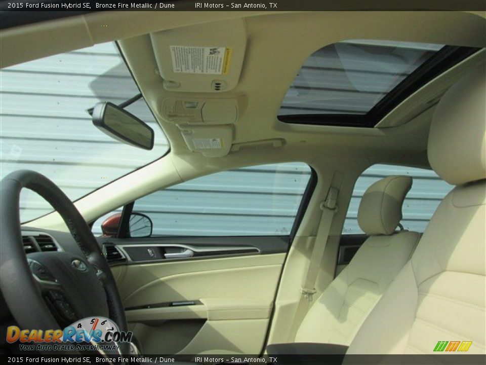 2015 Ford Fusion Hybrid SE Bronze Fire Metallic / Dune Photo #10