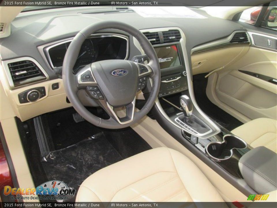 2015 Ford Fusion Hybrid SE Bronze Fire Metallic / Dune Photo #11