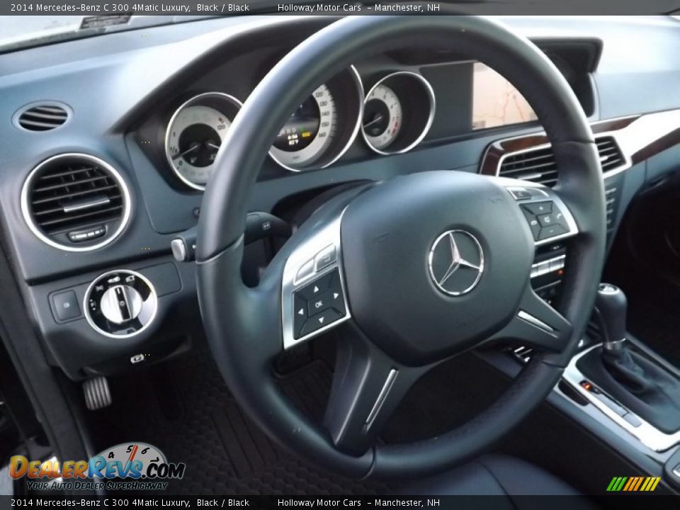 2014 Mercedes-Benz C 300 4Matic Luxury Black / Black Photo #15