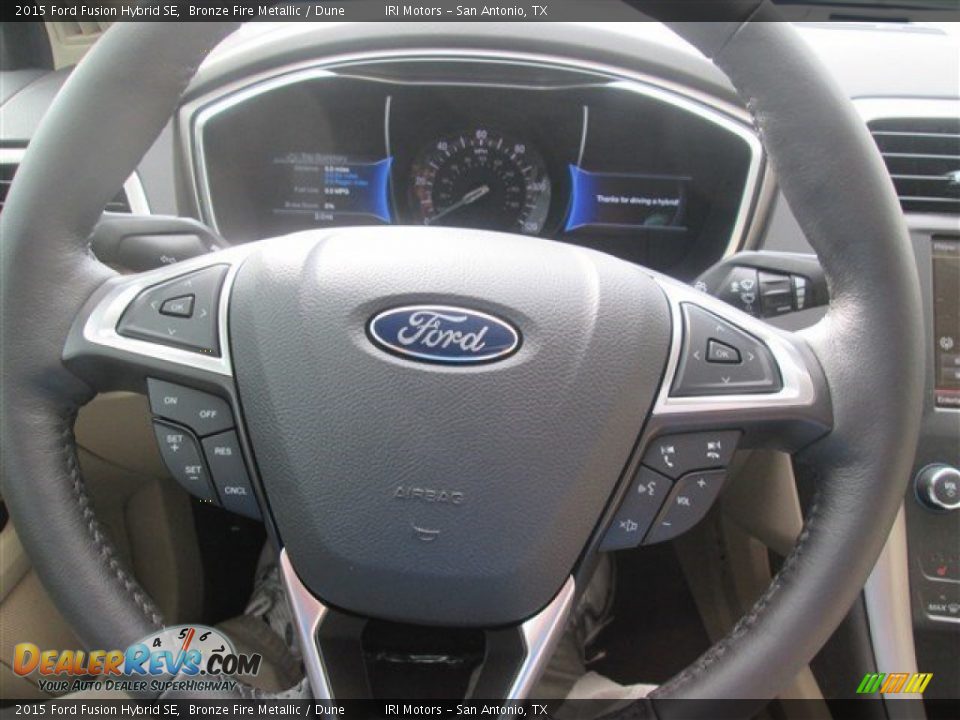 2015 Ford Fusion Hybrid SE Bronze Fire Metallic / Dune Photo #13