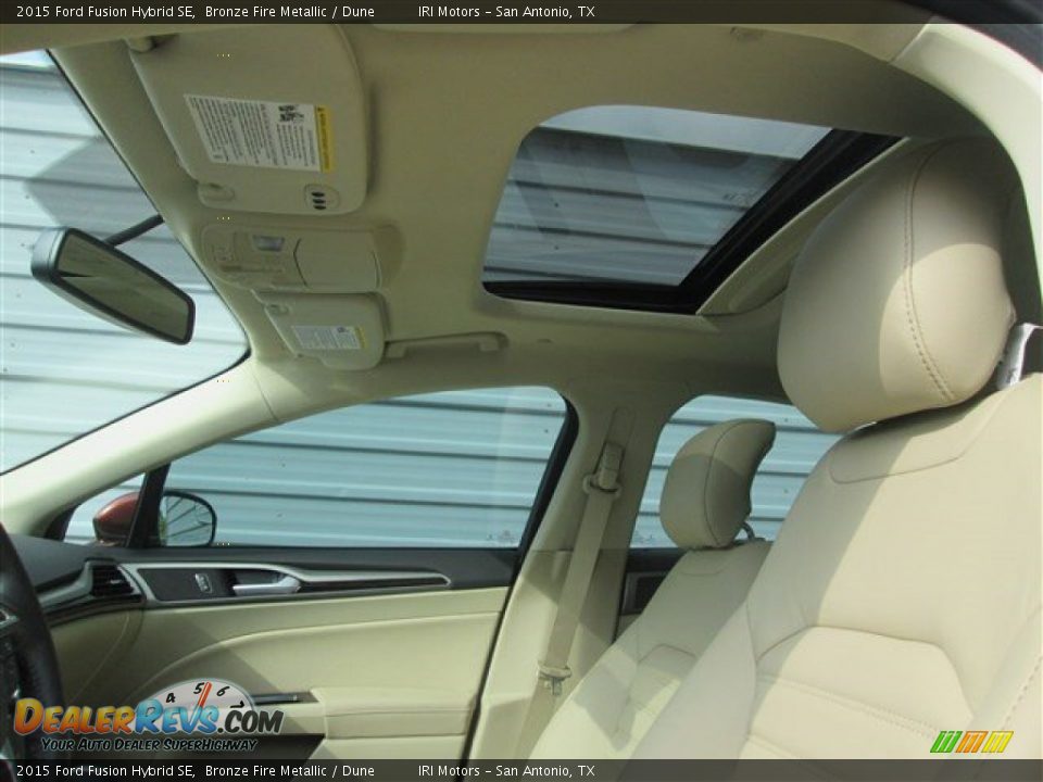2015 Ford Fusion Hybrid SE Bronze Fire Metallic / Dune Photo #14