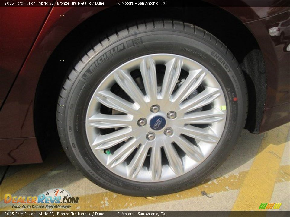 2015 Ford Fusion Hybrid SE Bronze Fire Metallic / Dune Photo #15